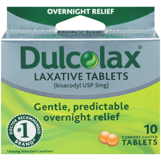Dulcolax Bisacodyl (USP) Tablets  Stimulant Laxative Overnight Relief