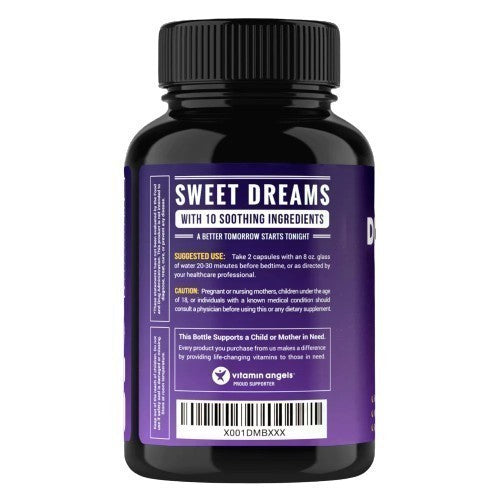 NutraChamps Dreamrite Natural Sleep Aid, 60 Veggie Capsules