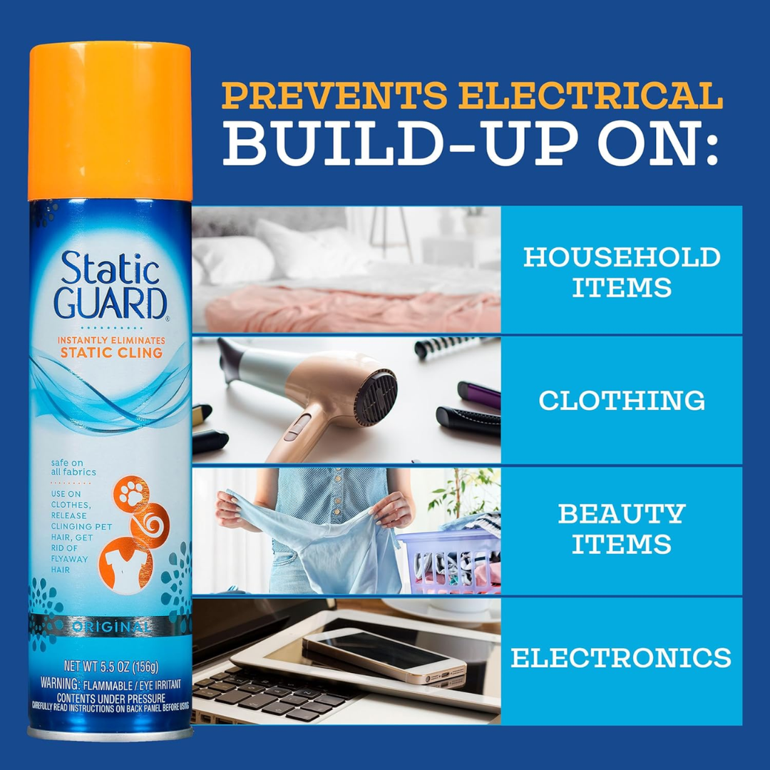 Static Guard Fabric Spray, 5.5 oz / 156 g