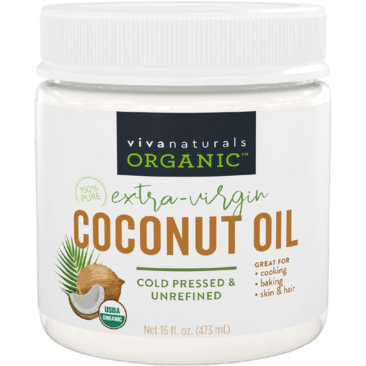 Viva Naturals Organic Extra Virgin Coconut Oil, 16 oz
