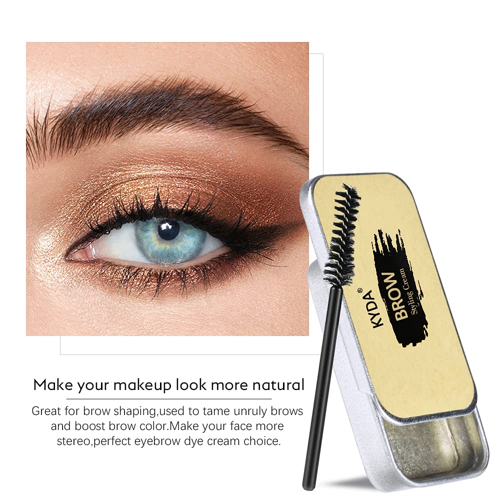 Ownest KYDA Eyebrow Soap Kit, Long Lasting Waterproof Brows Styling Soap, 3D Feathery Brows Makeup Balm