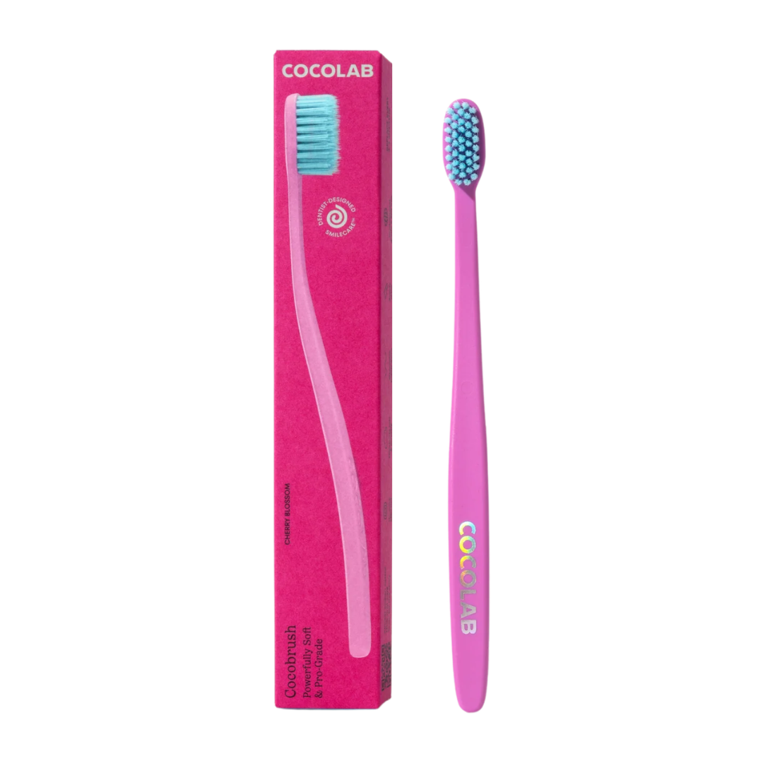 Cocolab Cocobrush Soft Toothbrush, Cherry Blossom