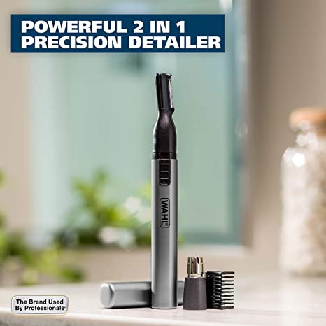 Wahl Micro GroomsMan Powerful Precision 2 in 1 Detailer Wet/Dry Rinseable Stainless Steel Blades