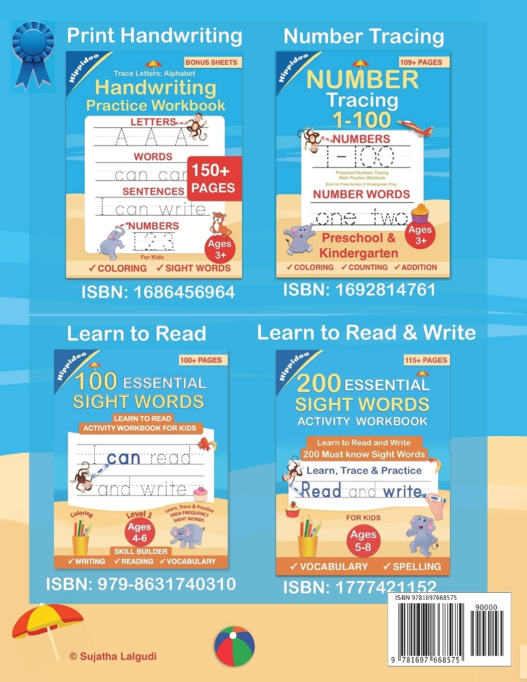 Hippidoo Preschool Activity Math Workbook: Addition, Counting, Matching, Subtraction for Toddlers