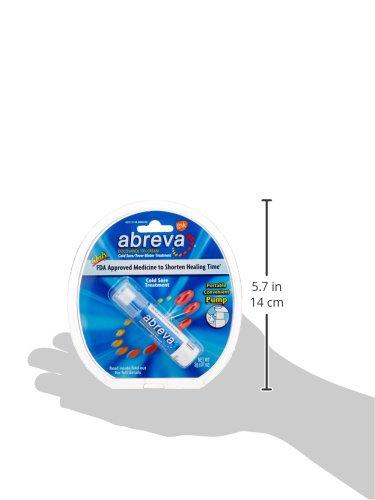 Abreva 10% Cream Pump, Only FDA Approved Treatment for Cold Sore/Fever Blister, 2 grams
