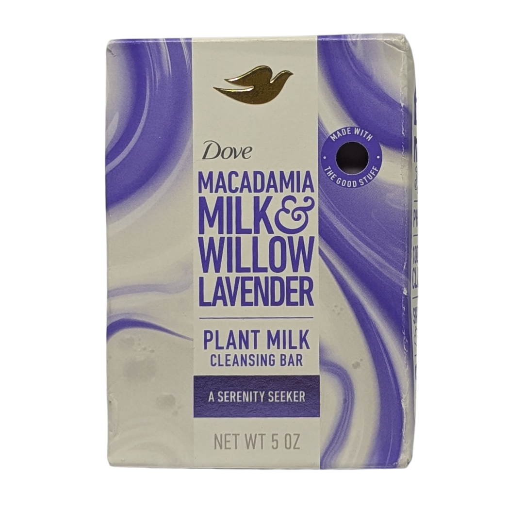 Dove Plant Milk Cleansing Bar Soap for Moisturized Skin, 5 oz
