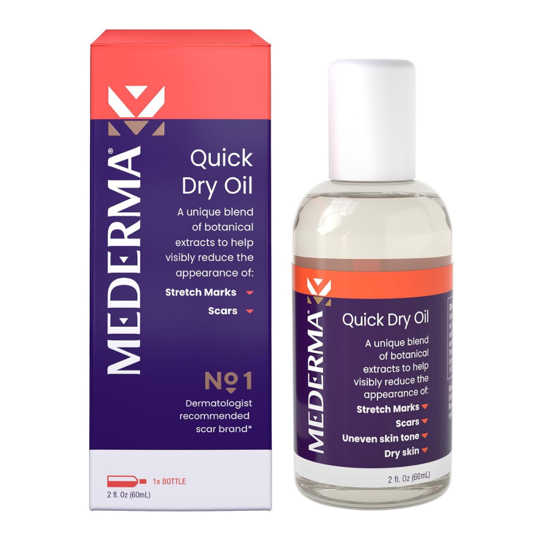 Mederma Quick Dry Oil for Stretch Marks and Scars, 60 ml / 2 fl oz