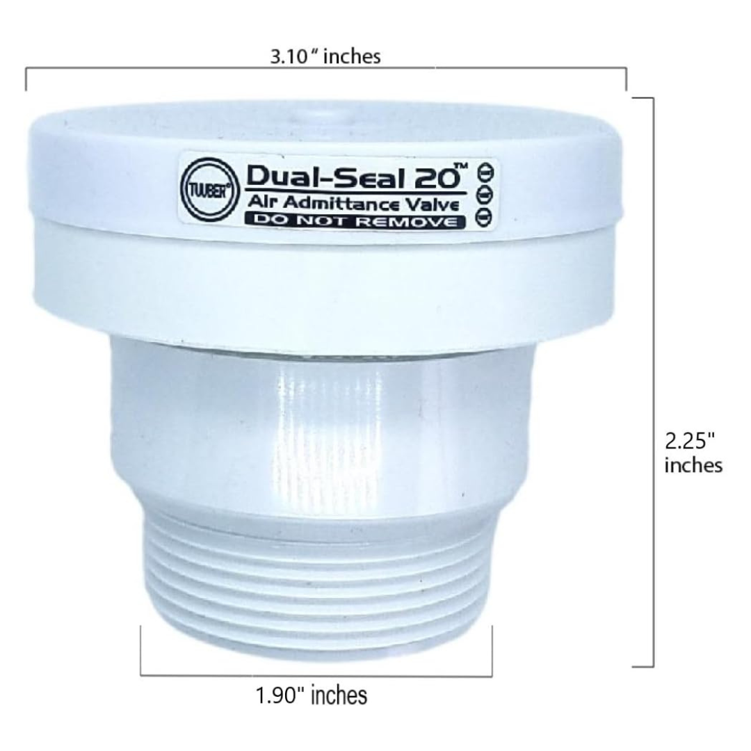 Tuuber Dual-Seal 20 Air Admittance Valve 1-1/2 Inch (#174015)