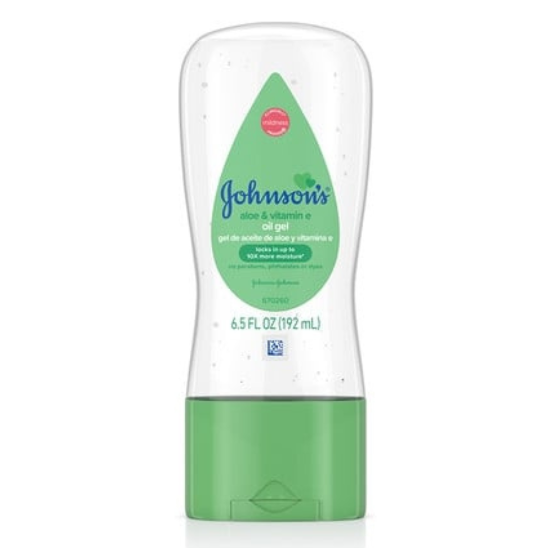 Johnson's Baby Aloe & Vitamin E Oil Gel 6.5 fl oz / 192ml