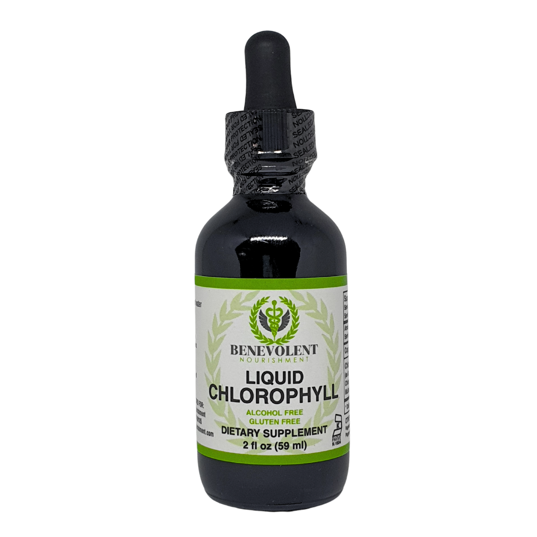 Benevolent Nourishment Liquid Chlorophyll Supplement Minty Flavor 2 fl oz / 59ml