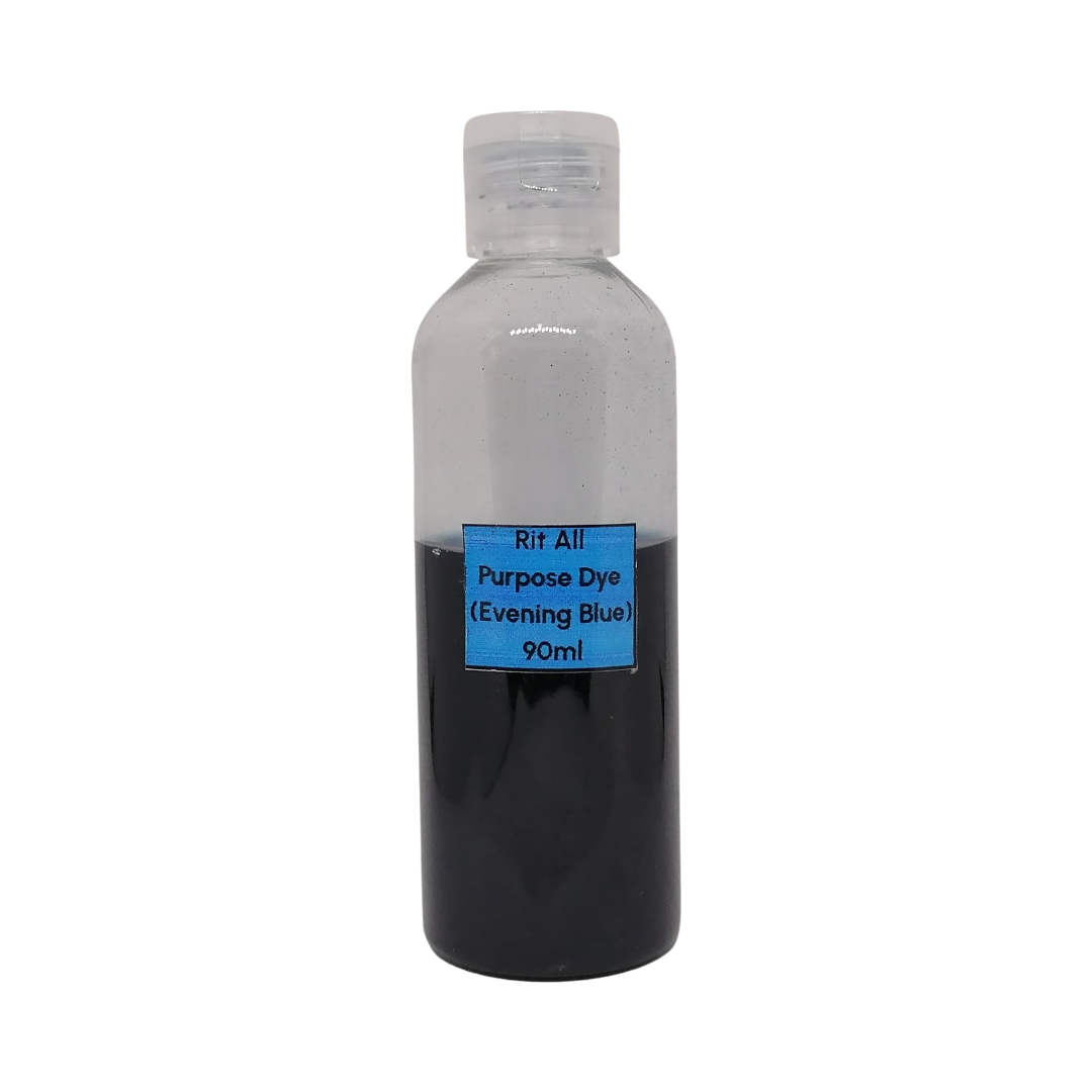 Trial Size Rit All Purpose Dye Evening Blue, 90 ml