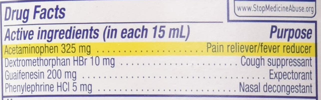 Vicks Dayquil Severe Cold & Flu Relief Liquid 325 mg Non-drowsy 12 oz. 354 ml (PACKAGING MAY VARY)