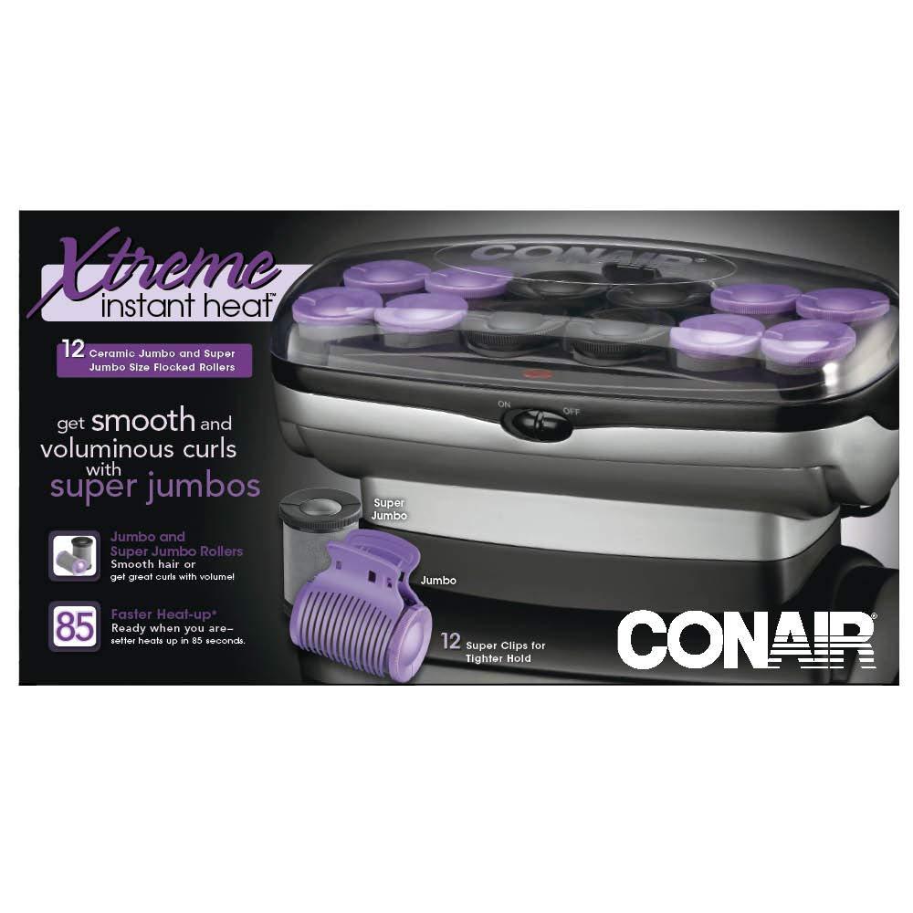 CONAIR 12 Flocked Rollers (V10258) Unit Is For 110V