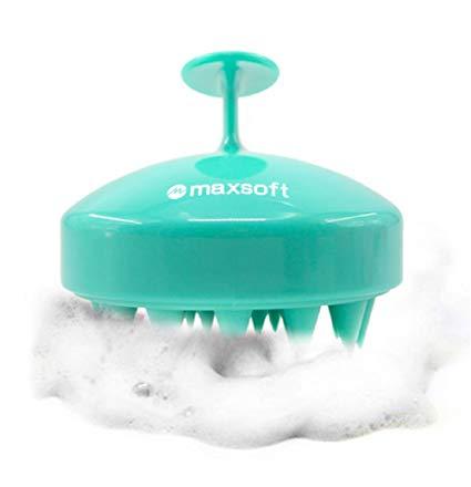 MaxSoft Hair Scalp Massager Shampoo Brush (Light Green)