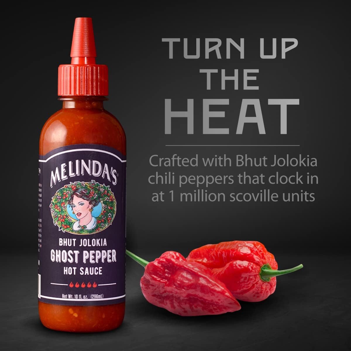 Melinda's Bhut Jolokia Ghost Pepper Hot Sauce, 296 ml / 10 fl. oz.