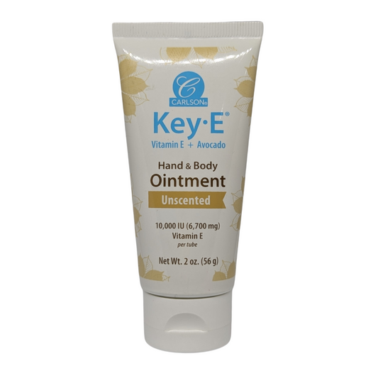 Carlson Key-E Hand & Body Ointment with Vitamin E + Avocado Unscented, 56 g / 2 oz