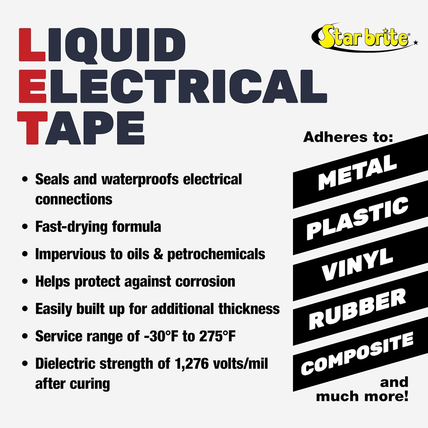 Star Brite Black Liquid Electrical Tape, 118 ml / 4 fl. oz.