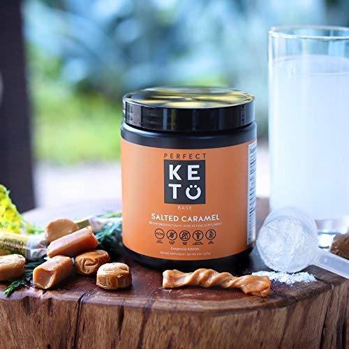 Perfect Keto Exogenous Ketones: Base BHB Salts Supplement (Salted Caramel) 210g