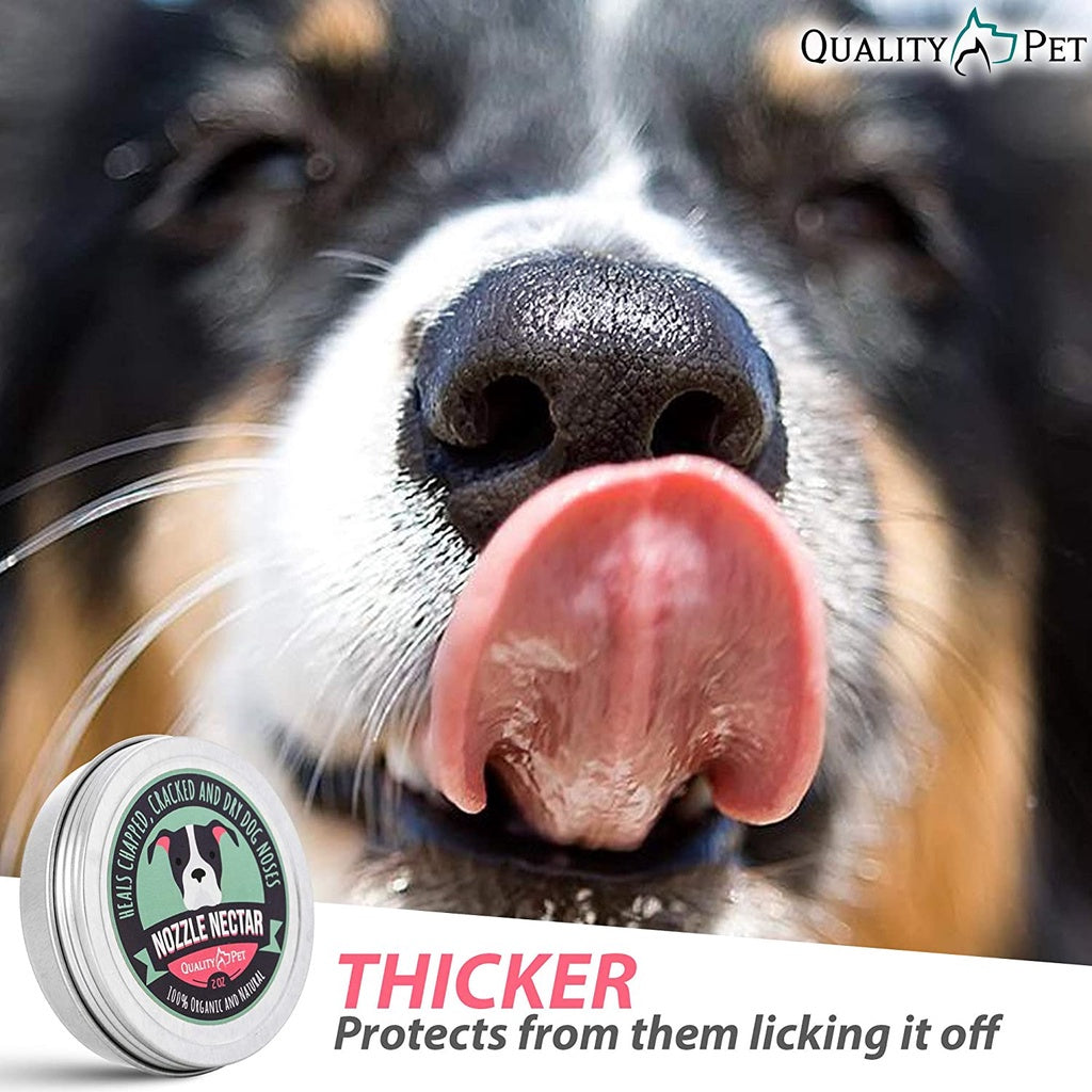 Quality Pet Nozzle Nectar 100% Organic and Natural Dog Nose Balm, 2 oz.