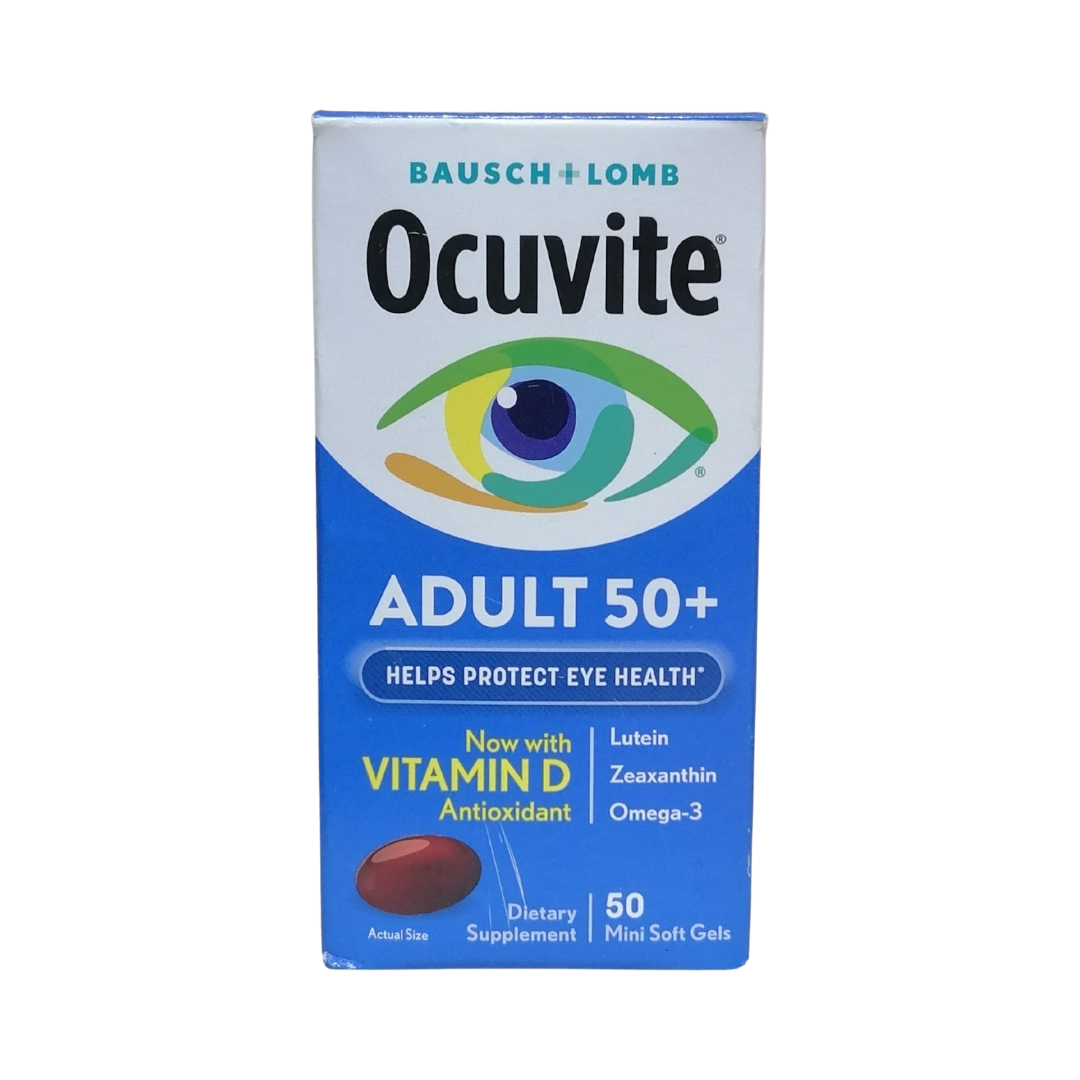 Bausch + Lomb Ocuvite Adult 50+, 50 Mini Soft Gels