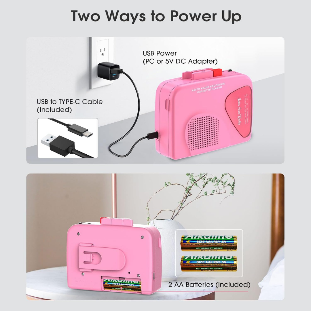 Cassette Player with AM/FM Radio