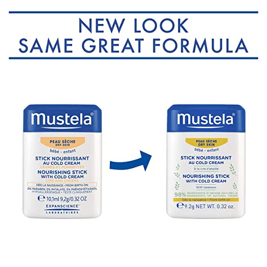 Mustela Nourishing Stick With Cold Cream 0.32oz (9.2 g)