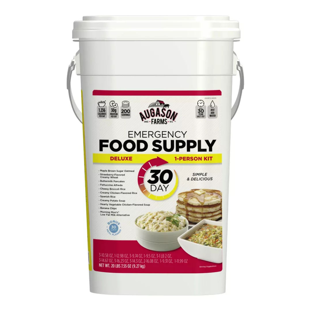 Augason Farms 30 Day Emergency Food Supply Deluxe, 1 Person Kit
