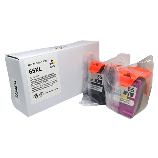 HP 65XL for HP 65 Ink Cartridges  2 Ink (Black, Tri-color) PACKAGING MAY VARY