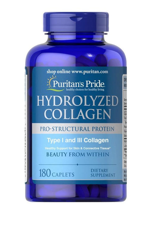 Puritan's Pride Hydrolyzed Collagen 1000 mg (180 Caplets)