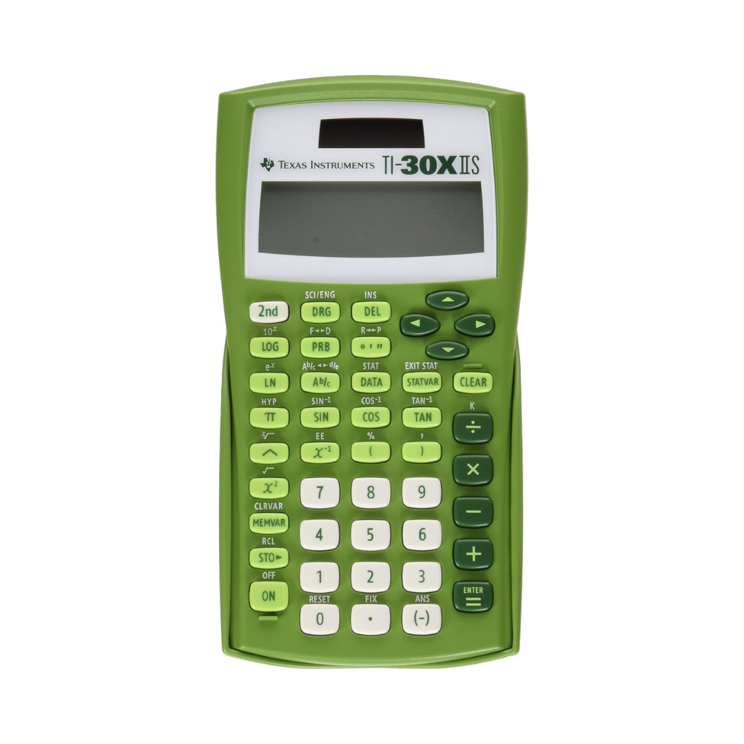 Texas Instruments TI-30XIIS Fundamental Scientific Calculator, Lime Green