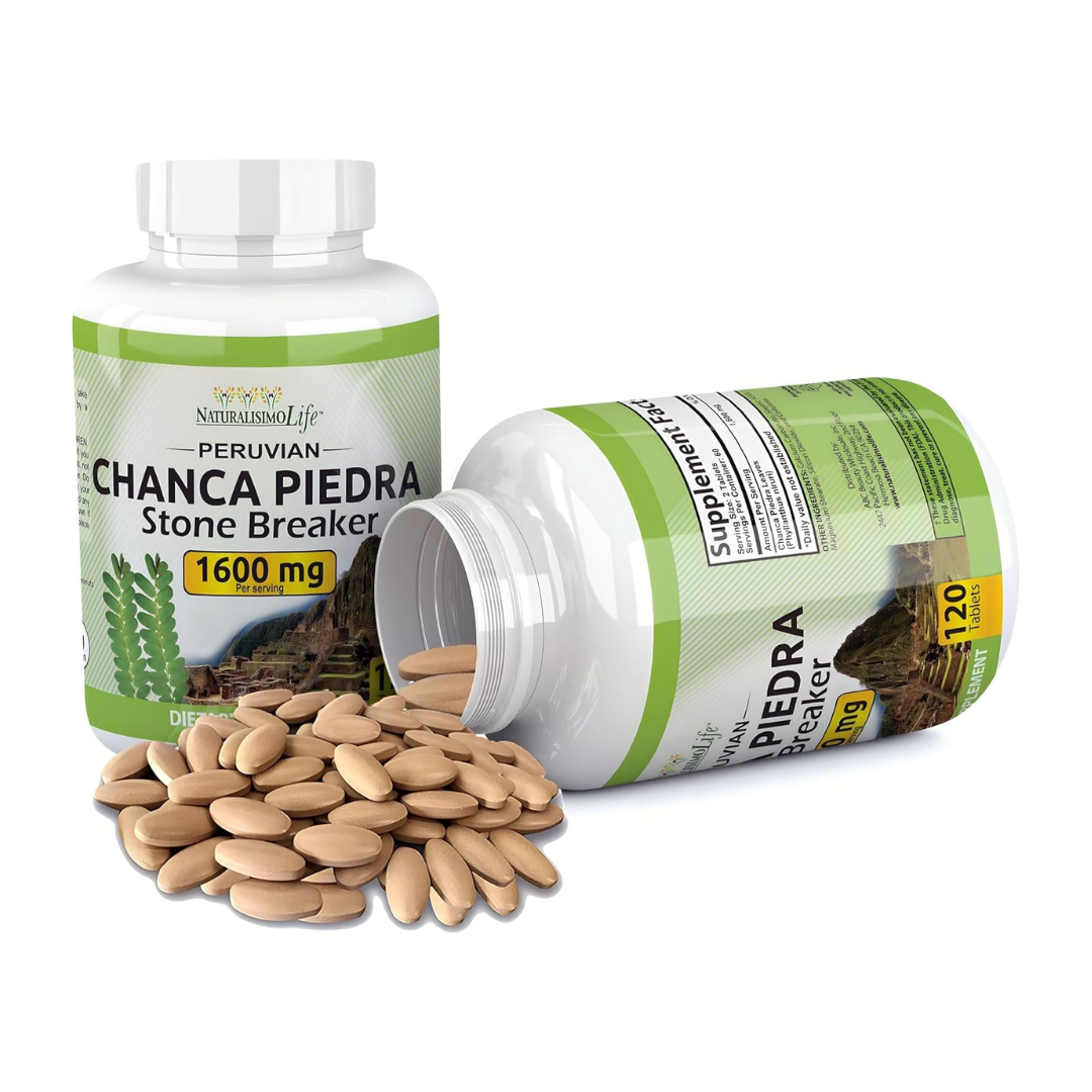 Naturalismo Life Peruvian Chanca Piedra Stone Breaker 1,600 mg, 120 Tablets