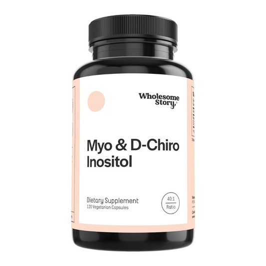 Wholesome Story Myo & D-Chiro Inositol Supplement 12 Vegetarian Capsules