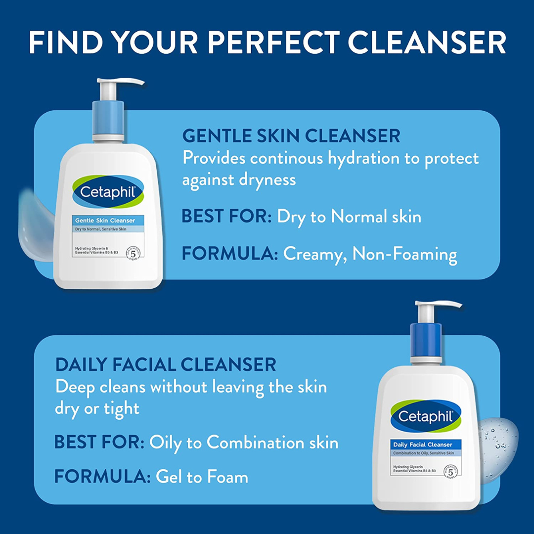 Cetaphil Gentle Foaming Cleanser for Normal to Dry Skin, 8 oz / 237 ml