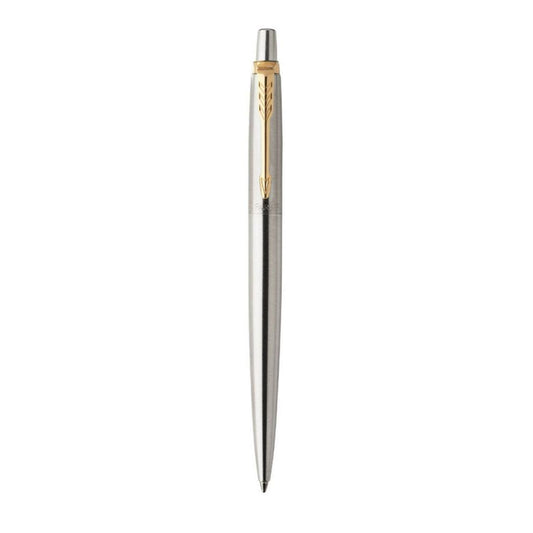 Parker 1953182 Jotter Ballpoint Pen, Stainless Steel w/ Chrome Trim, Medium Point, Blue Ink