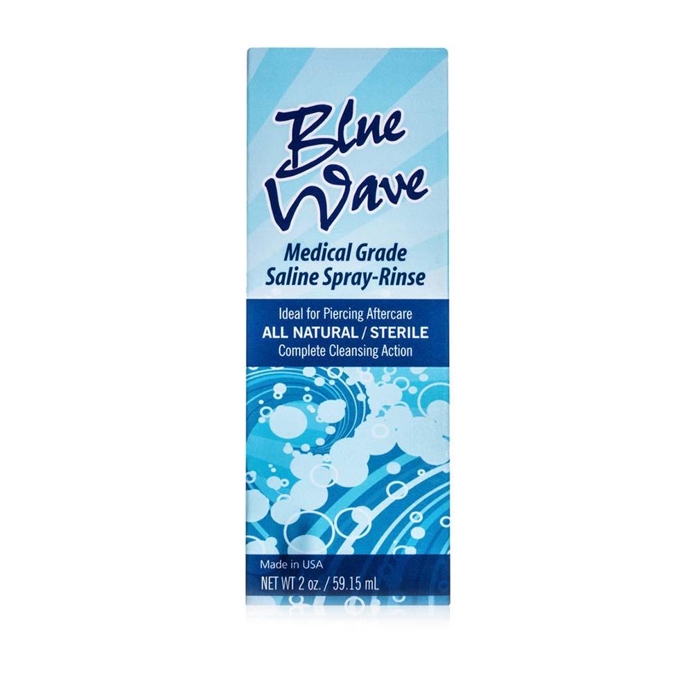 Tattoo Goo Blue Wave Medical Grade Saline Spray-Rinse Ideal for Piercing Aftercare No Box, 59.15ml