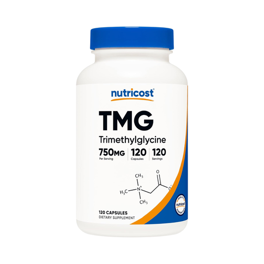 Nutricost TMG (Trimethylglycine) 750 mg, 120 Capsules
