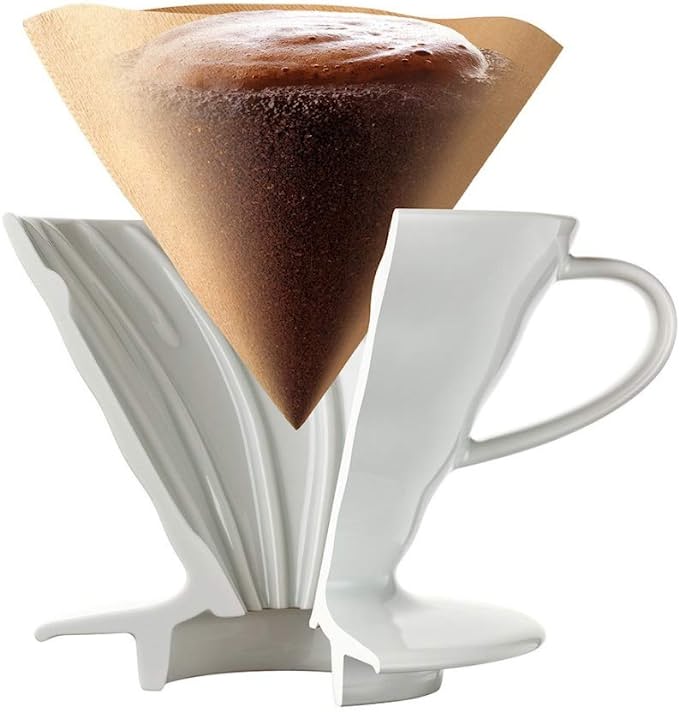 Hario V60 Paper Coffee Filters, Size 02, Natural, 100 sheets PACKAGING MAY VARY