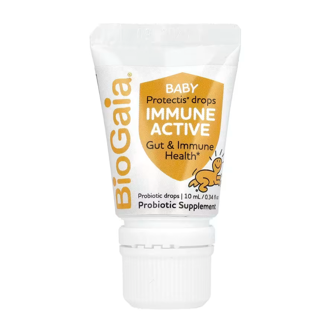 Biogaia Baby Probiotic Drops Immune Active Optimal Protection 600 IU Supplement for 0-36 Months (10ml/0.34 oz)
