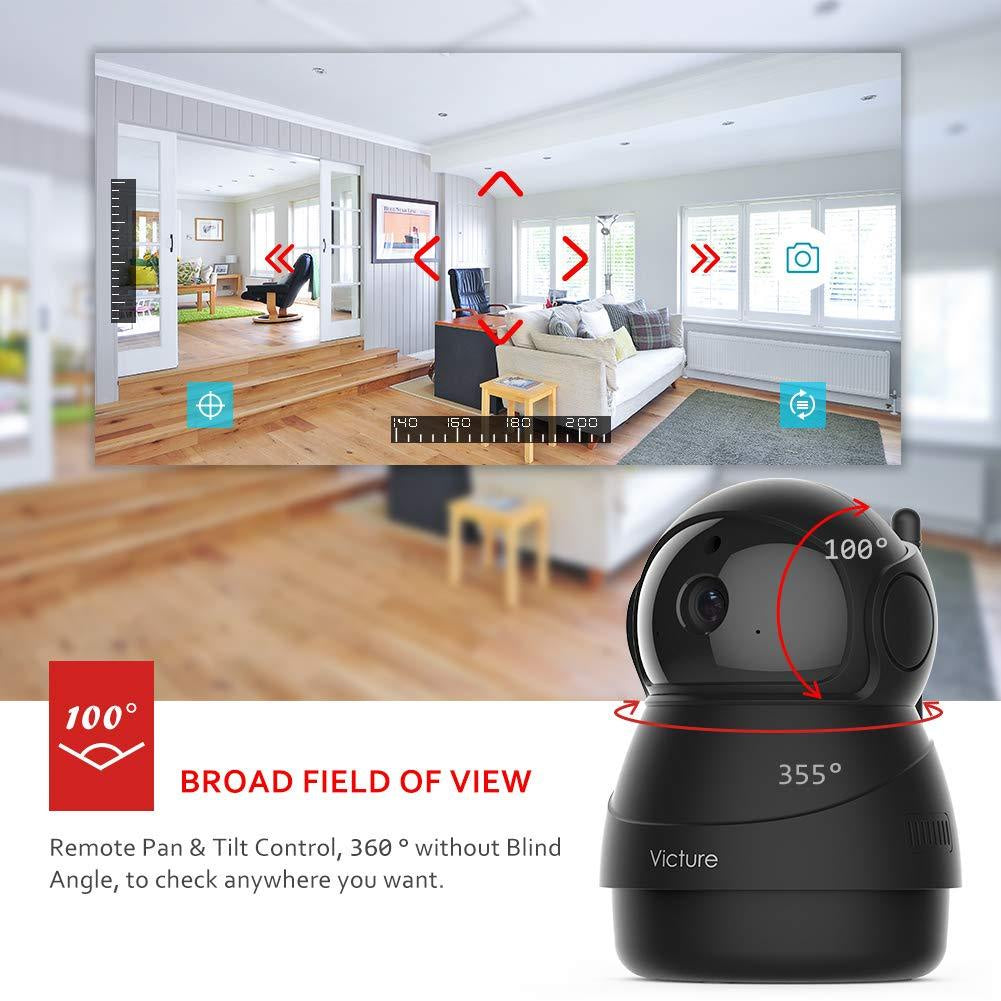 Victure PC540 1080P FHD Wireless Security Camera with Motion Detection, Night Vision &  2-Way Audio