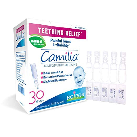 Boiron Camilia, 30 Doses, Homeopathic Medicine for Teething Relief 0.034 fl.oz each