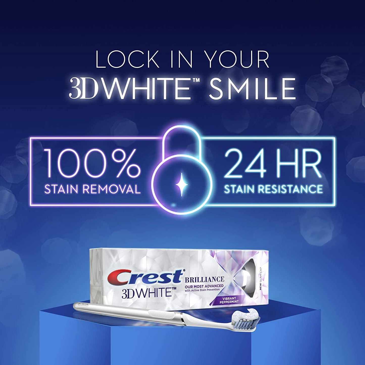 Crest 3D White Brilliance Toothpaste, Vibrant Peppermint