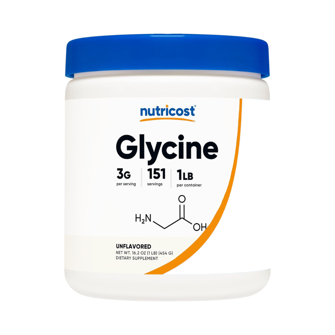 Nutricost Glycine 3 g Unflavored, 16.2 oz / 454 g
