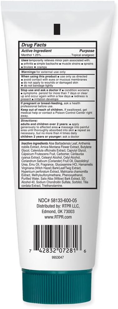 Real Time Pain Relief 5 Oz. Tube