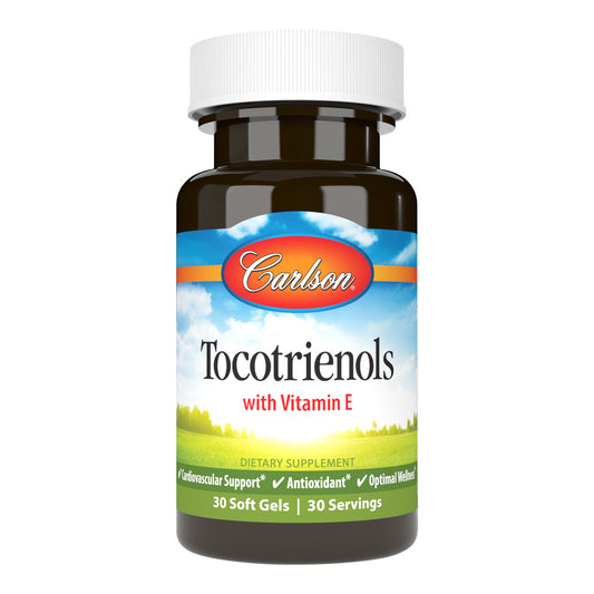 Carlson Tocotrienols with Vitamin E Cardiovascular Support, Antioxidant & Optimal Wellness