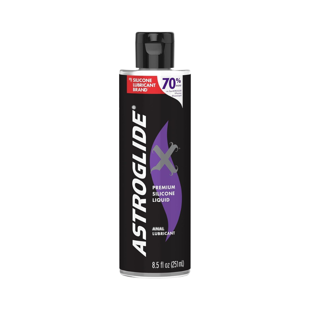 Astroglide Premium Silicone Liquid Personal Anal Lubricant, 8.5 oz / 251 ml