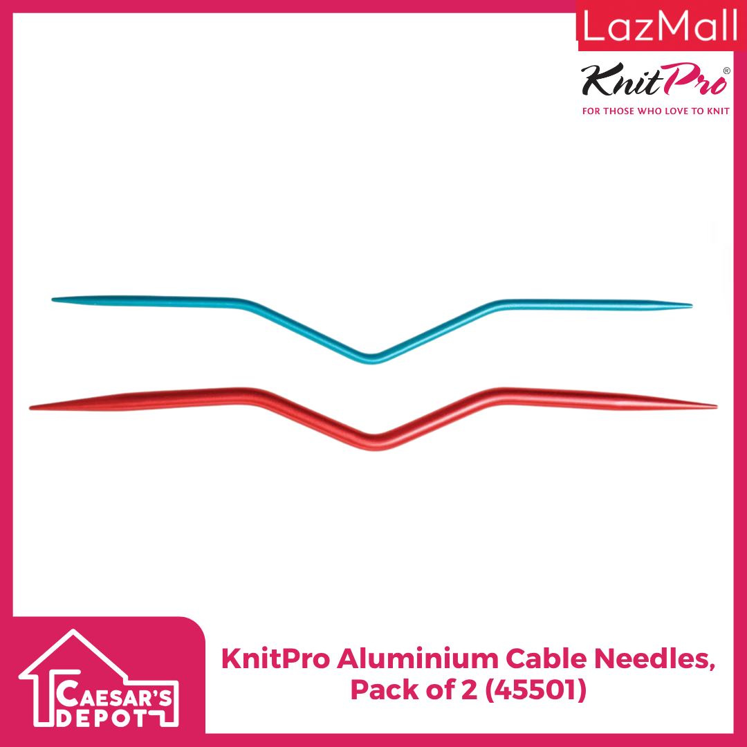 KnitPro Aluminium Cable Needles, Pack of 2