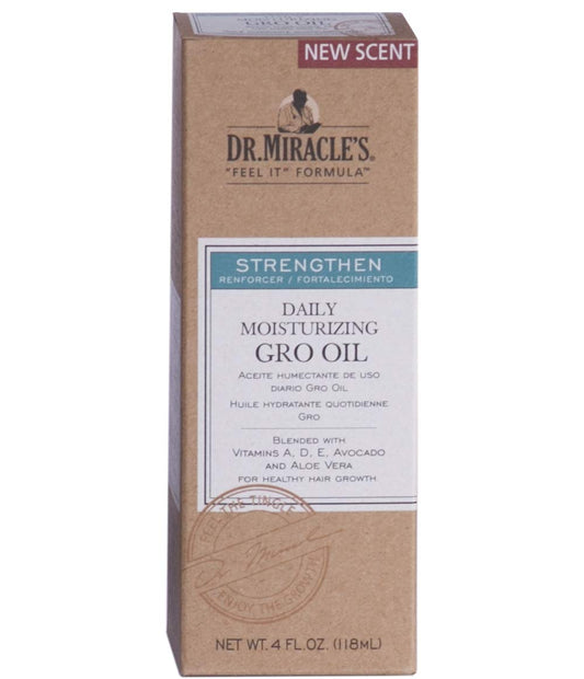 Dr. Miracle's Feel It Formula Strengthen Daily Hair Moisturizing Gro Oil 4 Fl.oz