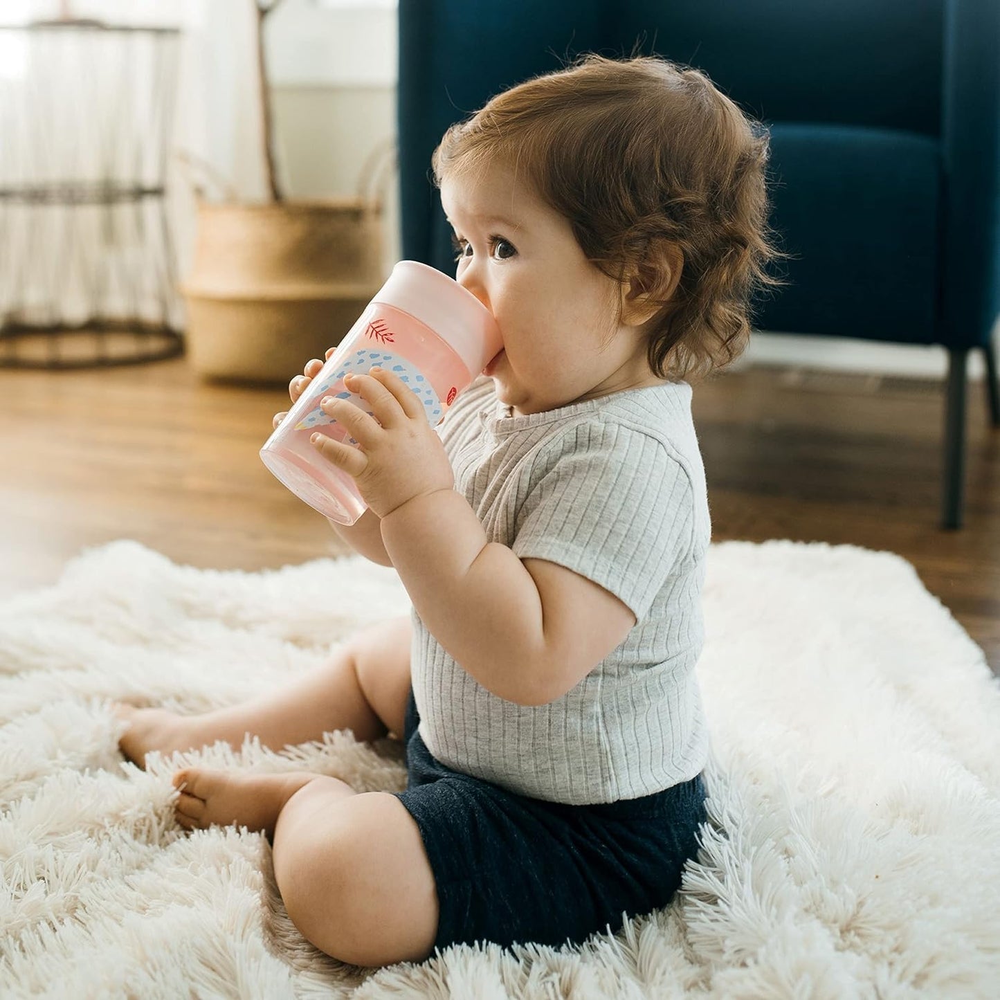 Dr. Brown's Milestones Cheers 360 Spoutless Transition Cup 10oz/300ml (2 Pack)