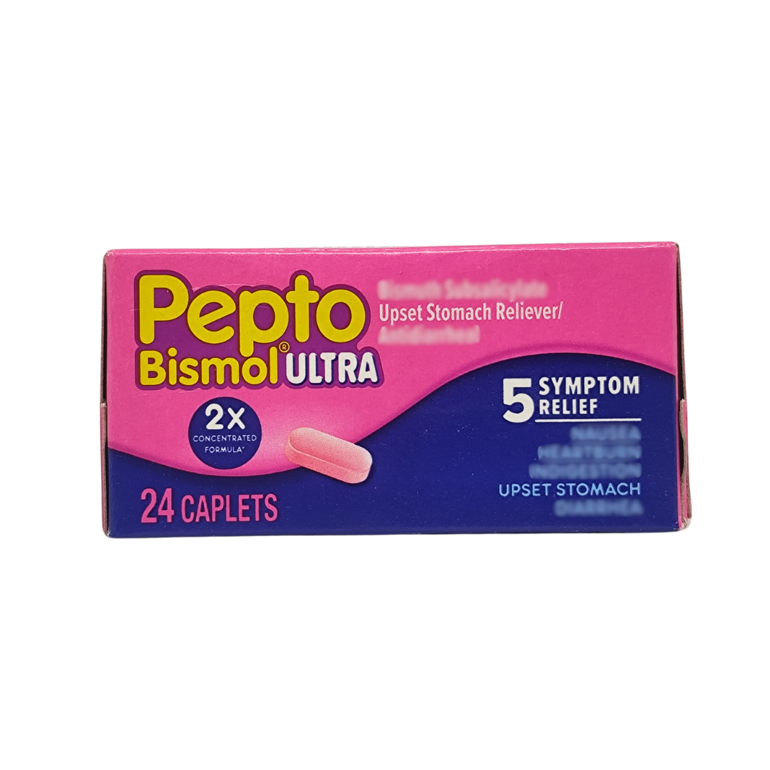 Pepto Bismol Ultra Upset Stomach Reliever, 24 Caplets
