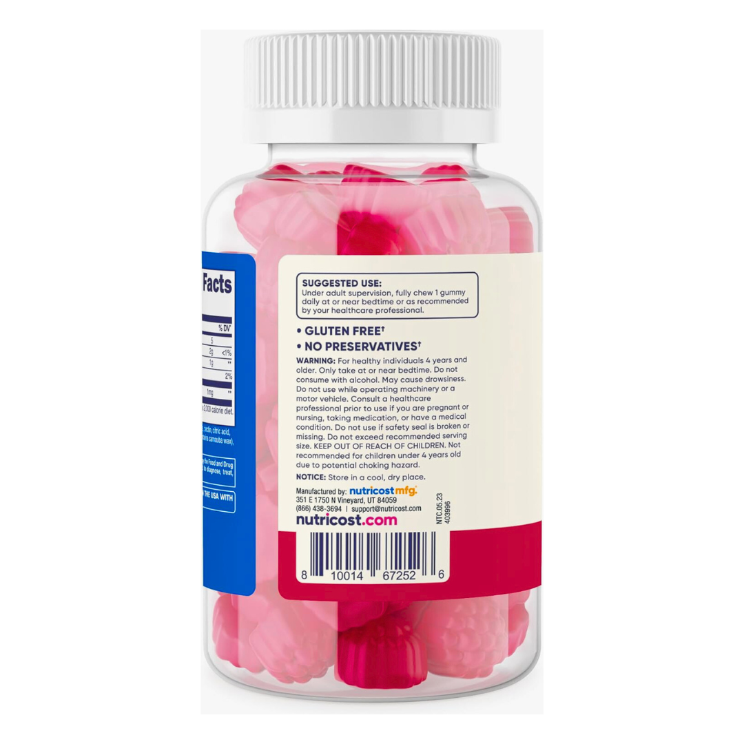 Nutricost Kids Melatonin 1mg Supplement 120 Strawberry Flavored Gummies